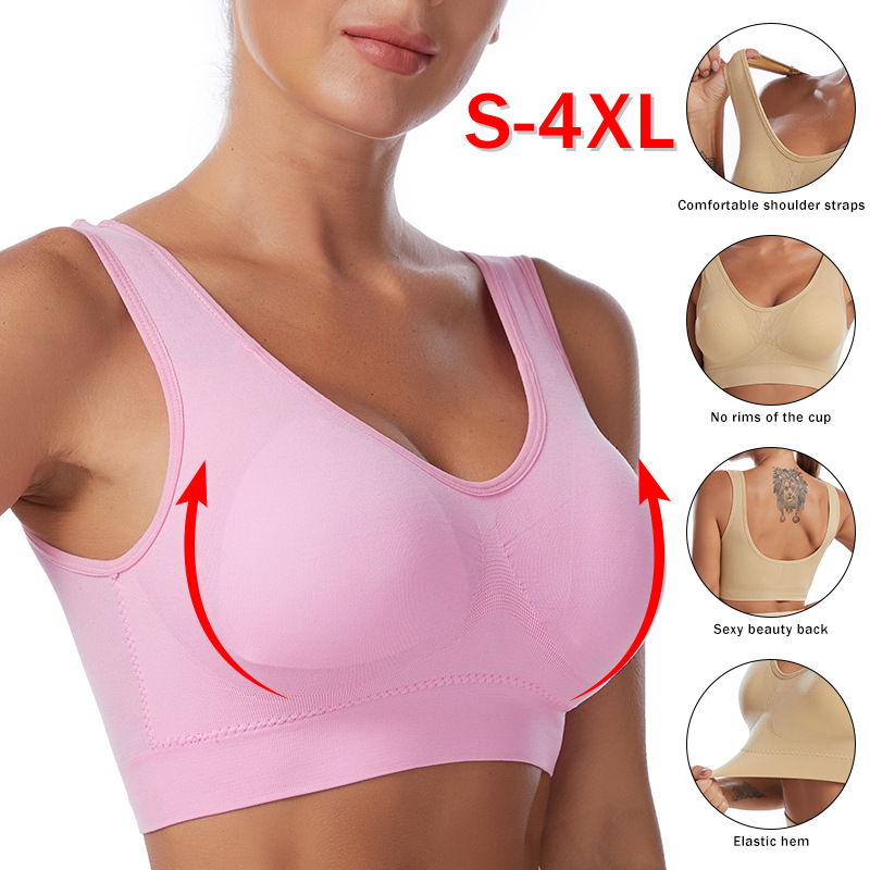Wirefree Bra Comfort - Reggiseno donna Sexy Plus Size reggiseno
