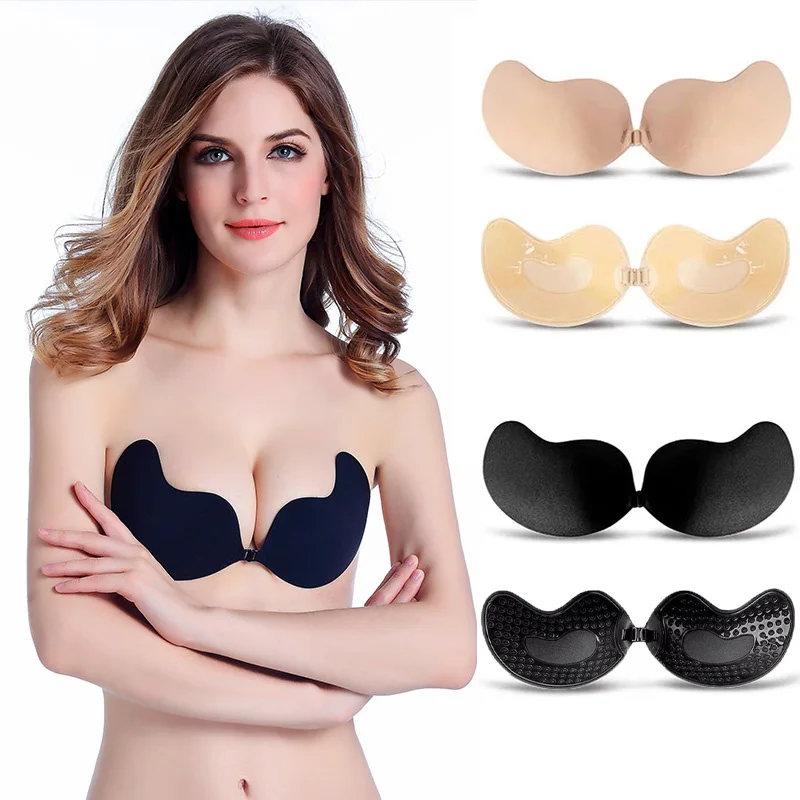 Backless Bra Sticky - Reggiseno sexy da donna invisibile push-up
