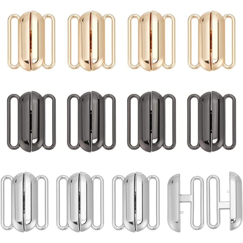 Nursing Bra Clip - 12 set 3 colori chiusura frontale