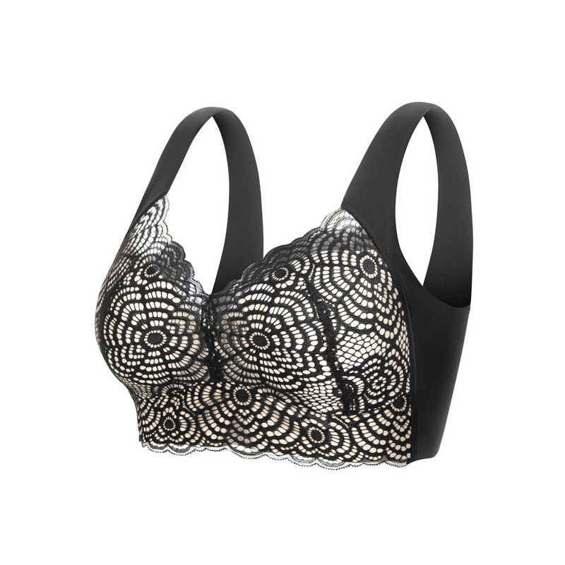 Wirefree Bra Comfort - L'bellagiovanna Reggiseno in pizzo senza ferretto