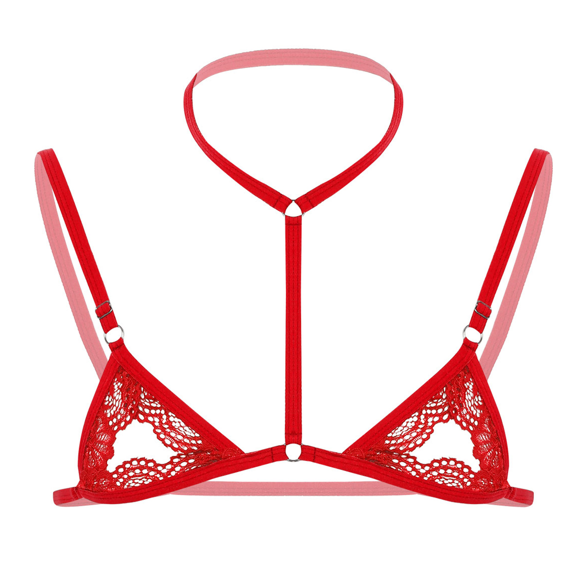 Uomini sexy Imbracatura Reggis - Sheer Bra Lace recensione e prezzo